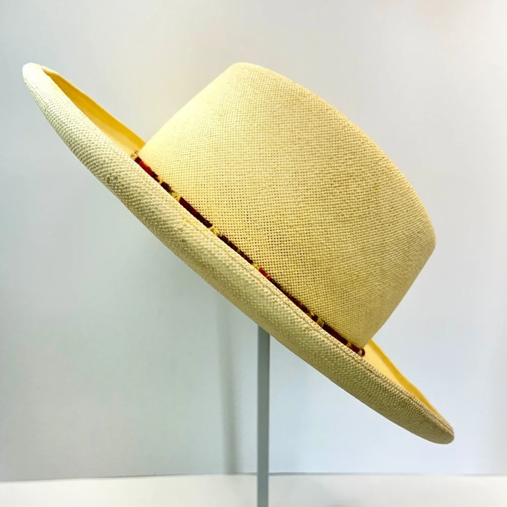 🧜🏼‍♀️ Dobb’s Fifth Avenue New York Vintage Shantung Fibre Hat - Picture 4 of 14